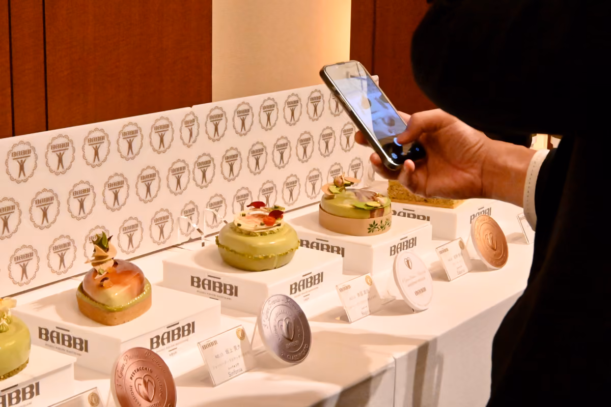Alcuni dei dolci in gara a base di Pasta al Pistacchio Babbi