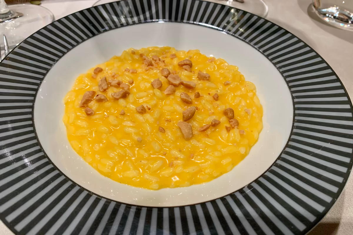 Risotto alla zucca e arachide salata