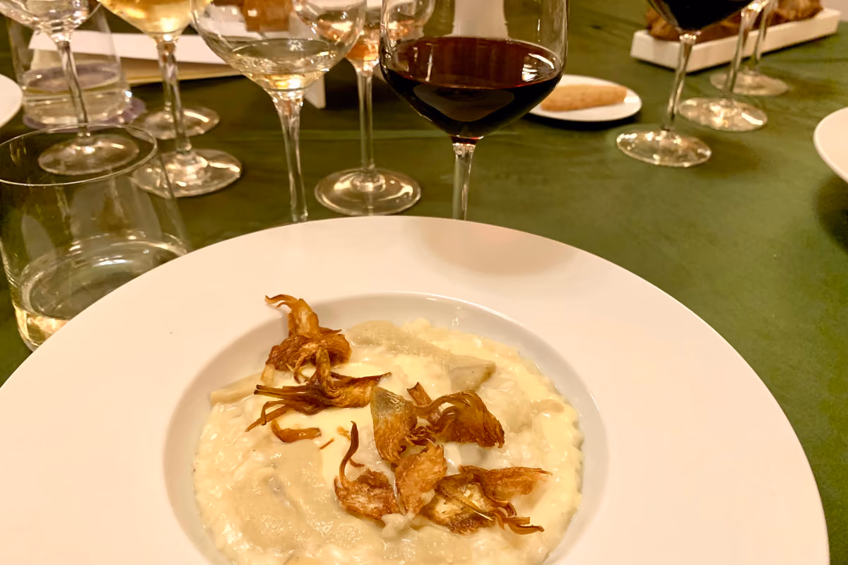 Brabera d'Sti Wine Festival a Milano: Risotto ai carciofi e Roccaverano Dop  con Barbera  d'Asti Docg Superiore