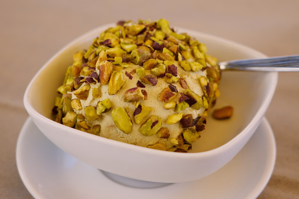 Il tartufo di Pizzo con il pistacchio