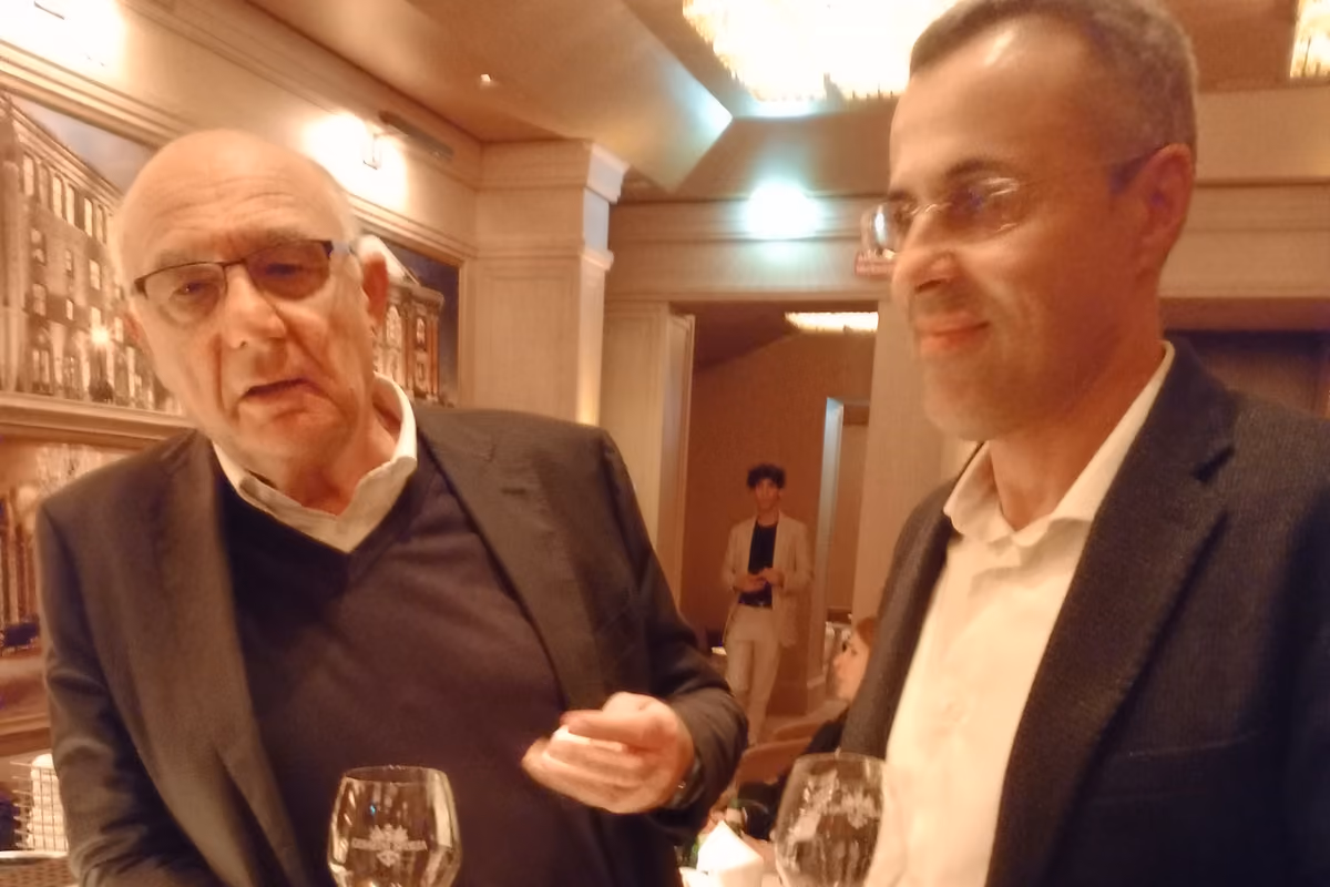 Da sinistra Enrico Zanoni e Andrea Buccella, rispettivamente ed enologo di Cesarini Sforza