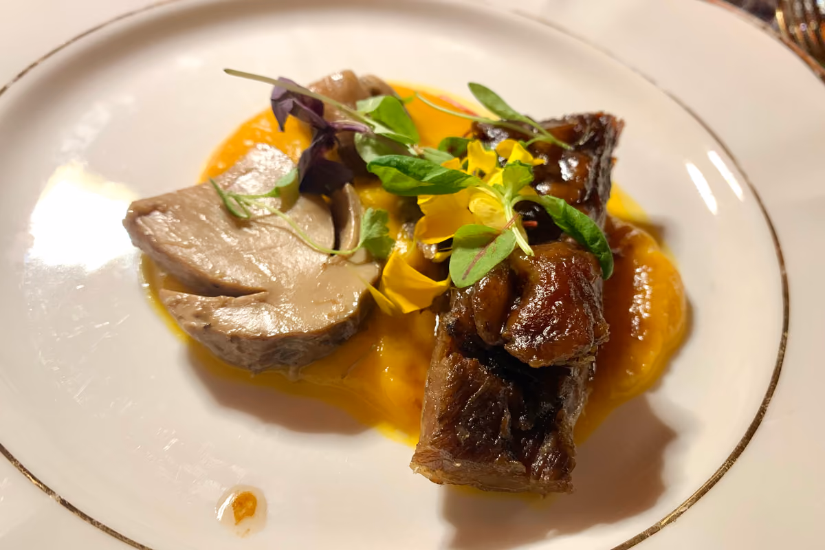 Lingotto di Chianina, porcini e purea di zucca, ricetta di Metro Academy