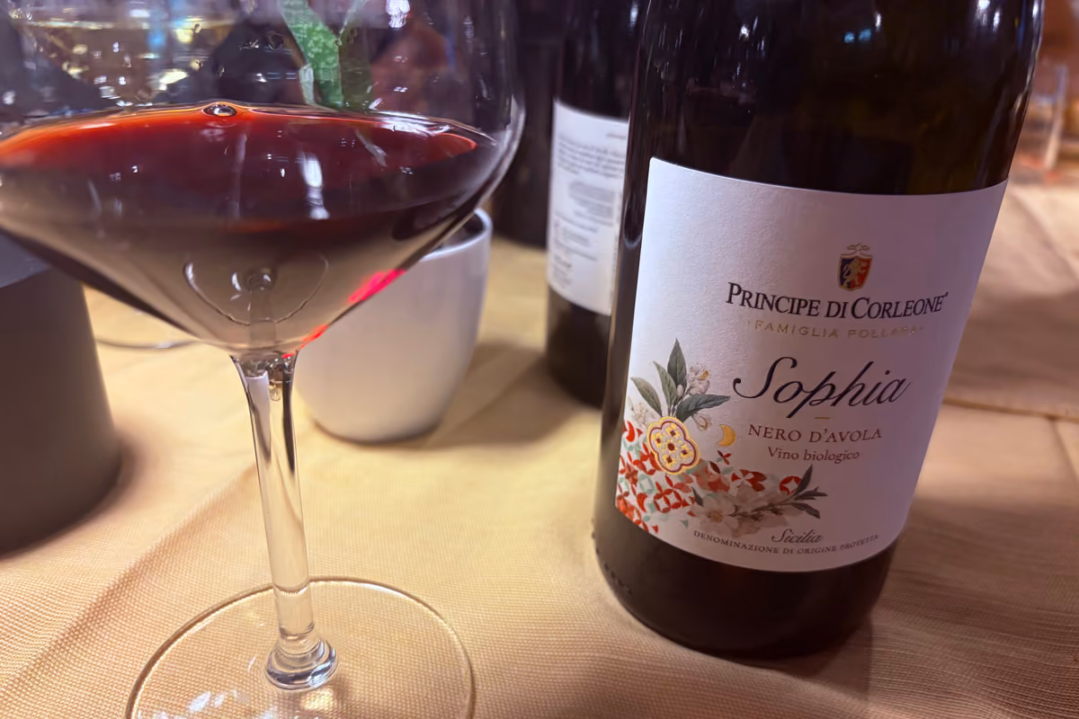 Principe di Corleone, il rosso Sophia 2025, da uve di Catarratto 100%