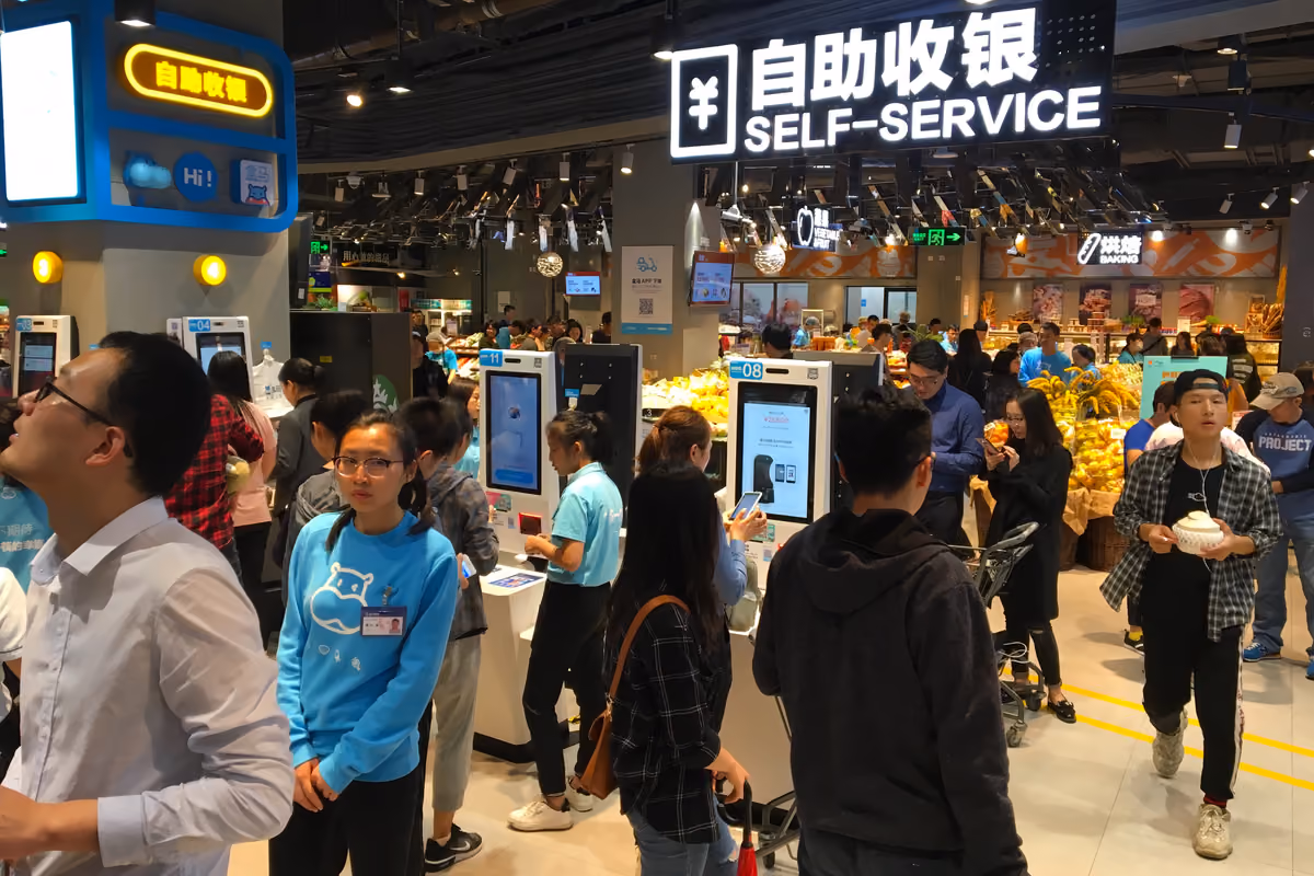 In Cina i supermercati integrano vendita fisica e logistica digitale, organizzando consegne della spesa che possono arrivare a destinazione in meno di trenta minuti