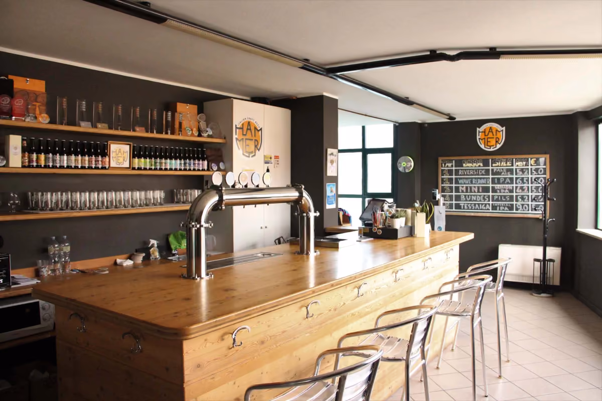 Hammer Beer: la tap room di Villa d'Adda