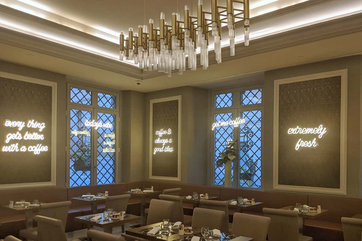 1930 Coffee Break Allo Sky Blu Restaurant dell'Aleph Rome Hotel il nuovo menu di Carmine Buonanno