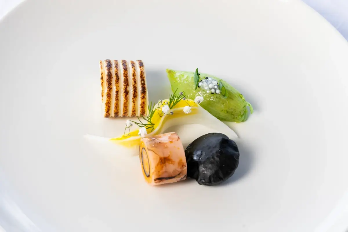 Il piatto in cui &egrave; stato utilizzato il brede mouroum Successo per Mauritius, per la prima vola al Bocuse d'Or di Lione