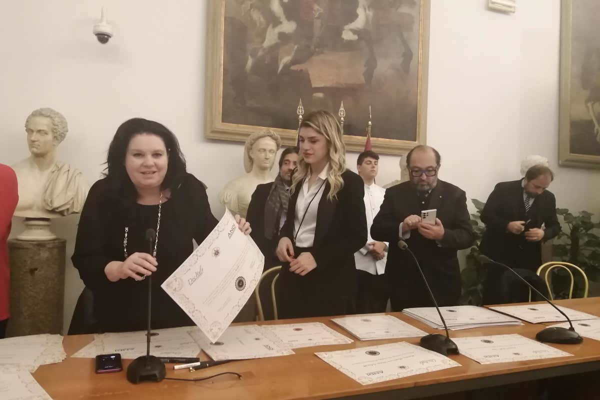 La presidente Andi Tiziana Sirna consegna i premi A Roma i 10 anni degli Ambasciatori Doc