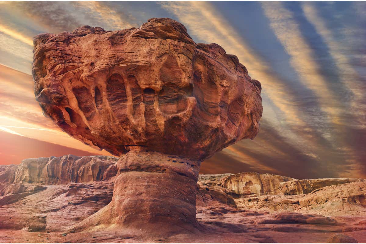 Il fungo del Timna Park Viaggio in Israele alla scoperta dei suoi parchi naturali