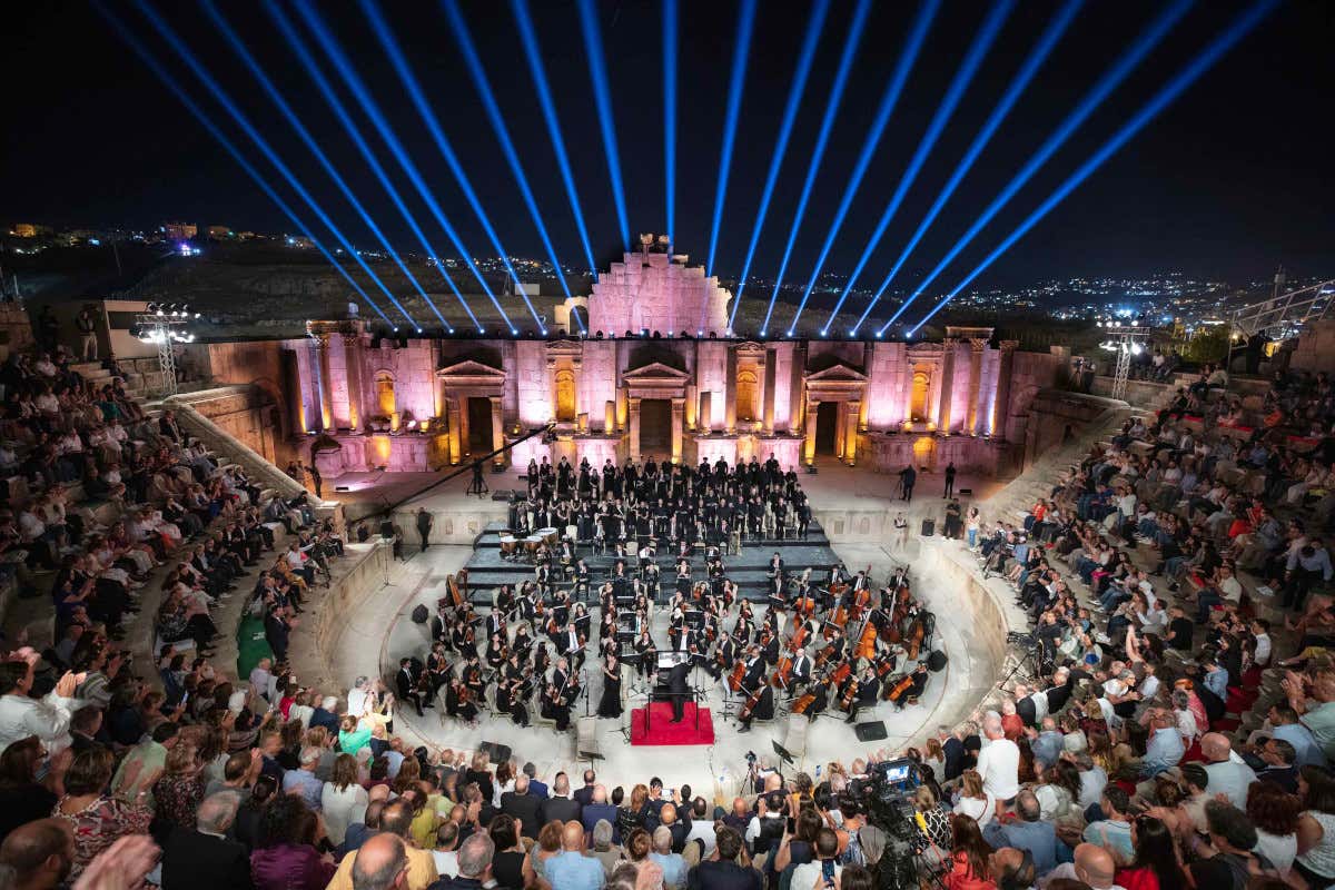 Riccardo Muti al teatro romano di Jerash per l'amicizia tra i popoli