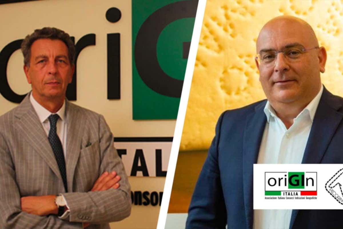 Gianni Maoddi, presidente del Consorzio di tutela del Pecorino Romano, e Cesare Baldrighi, presidente di Origin Italia Il Cacio vince sul Pecorino: potrà continuare a usare il marchio “romano” Gianni Maoddi, presidente del Consorzio di tutela del Pecorino Romano, e Cesare Baldrighi, presidente di Origin Italia Il Cacio vince sul Pecorino: potrà continuare a usare il marchio “romano”