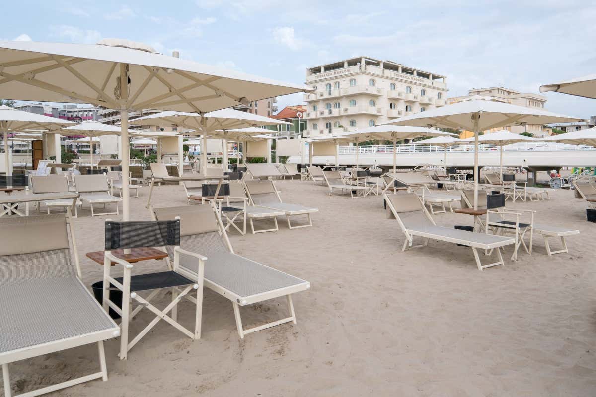 Terrazza Marconi a Senigallia, quando il mare