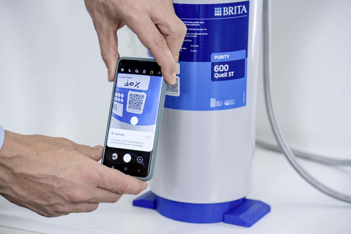 Filtro dell'acqua perfetto? Lo sceglie l'app Professional Filter Service di Brita