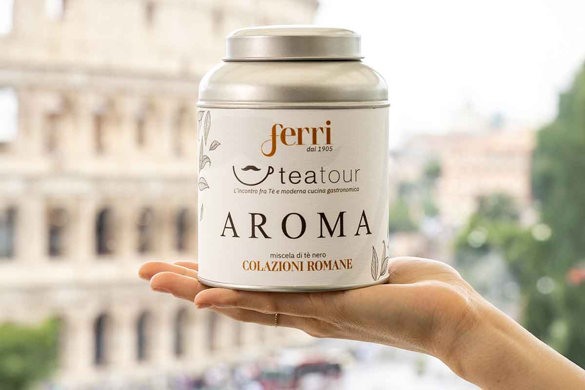[Tea Tour]: la carbonara shakerata in abbinamento al tè nero al limone con vista Colosseo