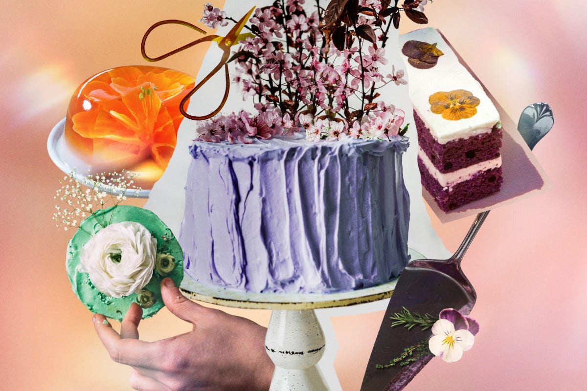 Boom per i dessert floreali. Fonte: Pinterest Cosa mangeremo e berremo nel 2023? Lo svela Pinterest