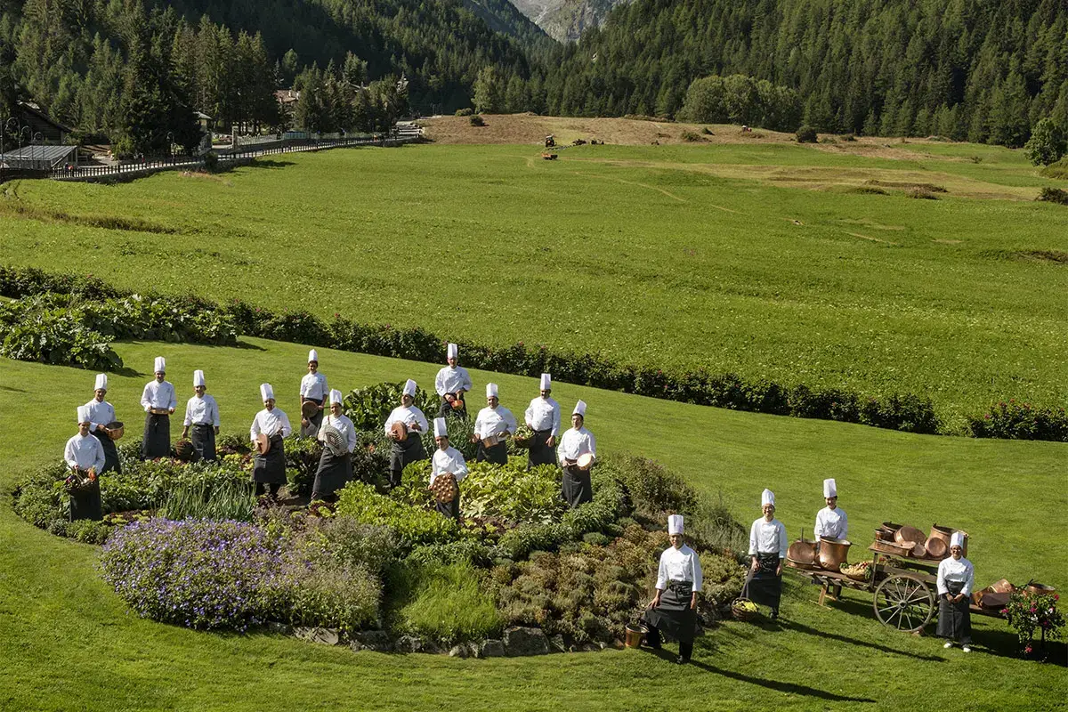 La brigata di cucina guidata da Fabio Iacovone Cogne, I valori dell&rsquo;hotel Bellevue&nbsp; Lusso e tradizioni di montagna