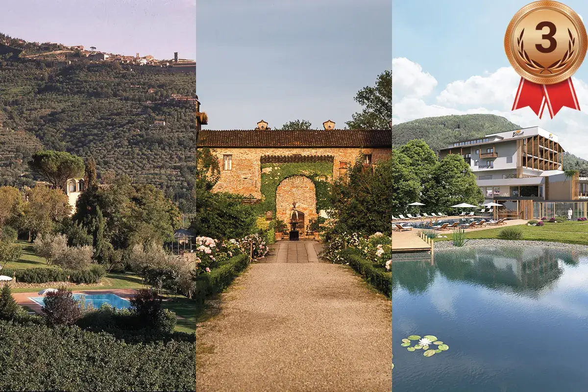 Il Falconiere, Antica Corte Pallavicina e Bonfanti Design Hotel come 3&deg; premio Check-In, tris rosa sul podio della seconda sessione. Si riparte con la 3&ordf;
