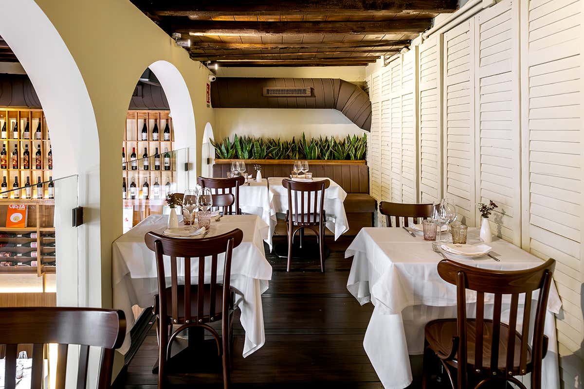 Un'altra parte della sala di Osteria delle Corti