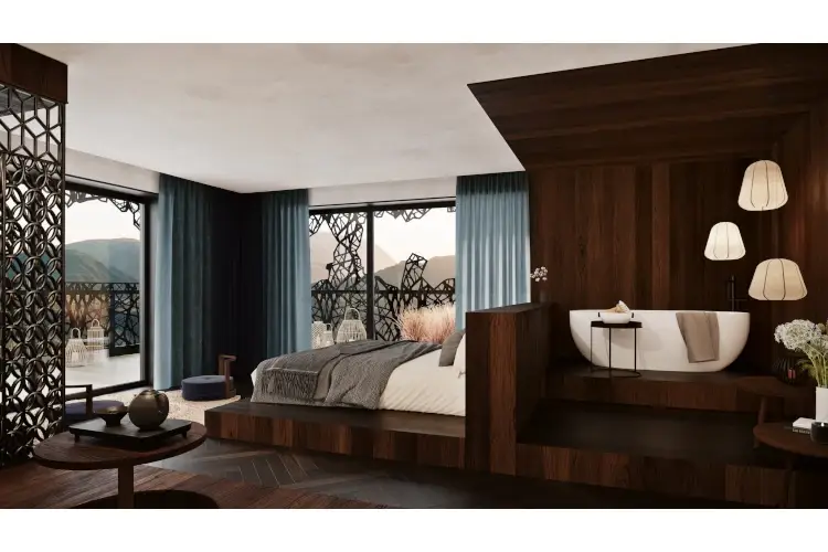 Suite Panorama Al retreat hotel Silena il Giappone è di… stanza