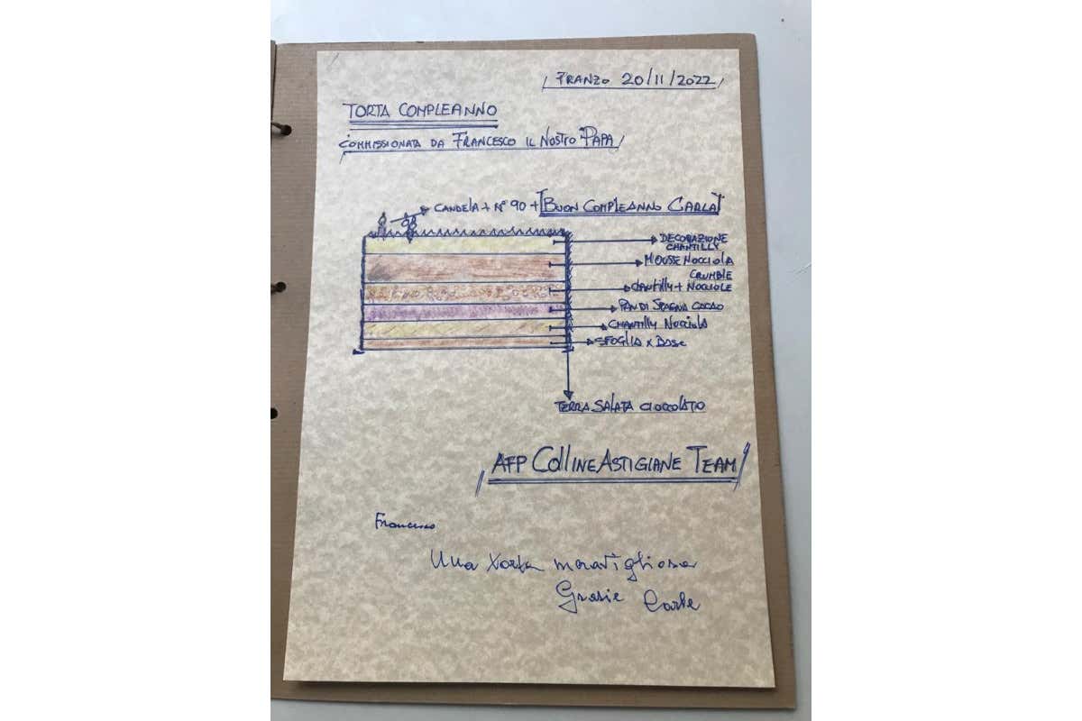La torta di Papa Francesco per la cugina Carla: sette strati e ricetta esclusiva