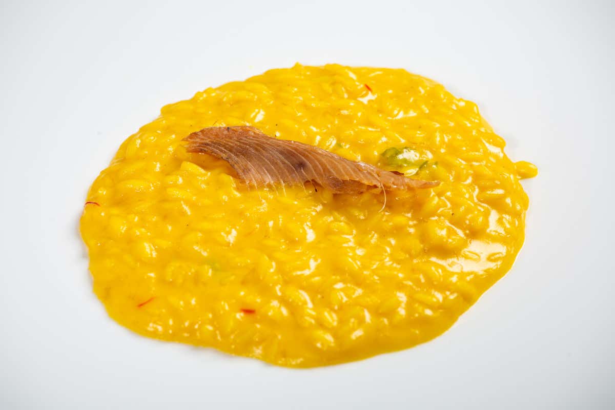 Riso Campo dell’Oste, Gran Vittoria Bassi gorgonzola Dop, zafferano OroRosso e agoni missoltini di Enrico Derflingher I cuochi Euro-Toques per il Gorgonzola Dop Bassi