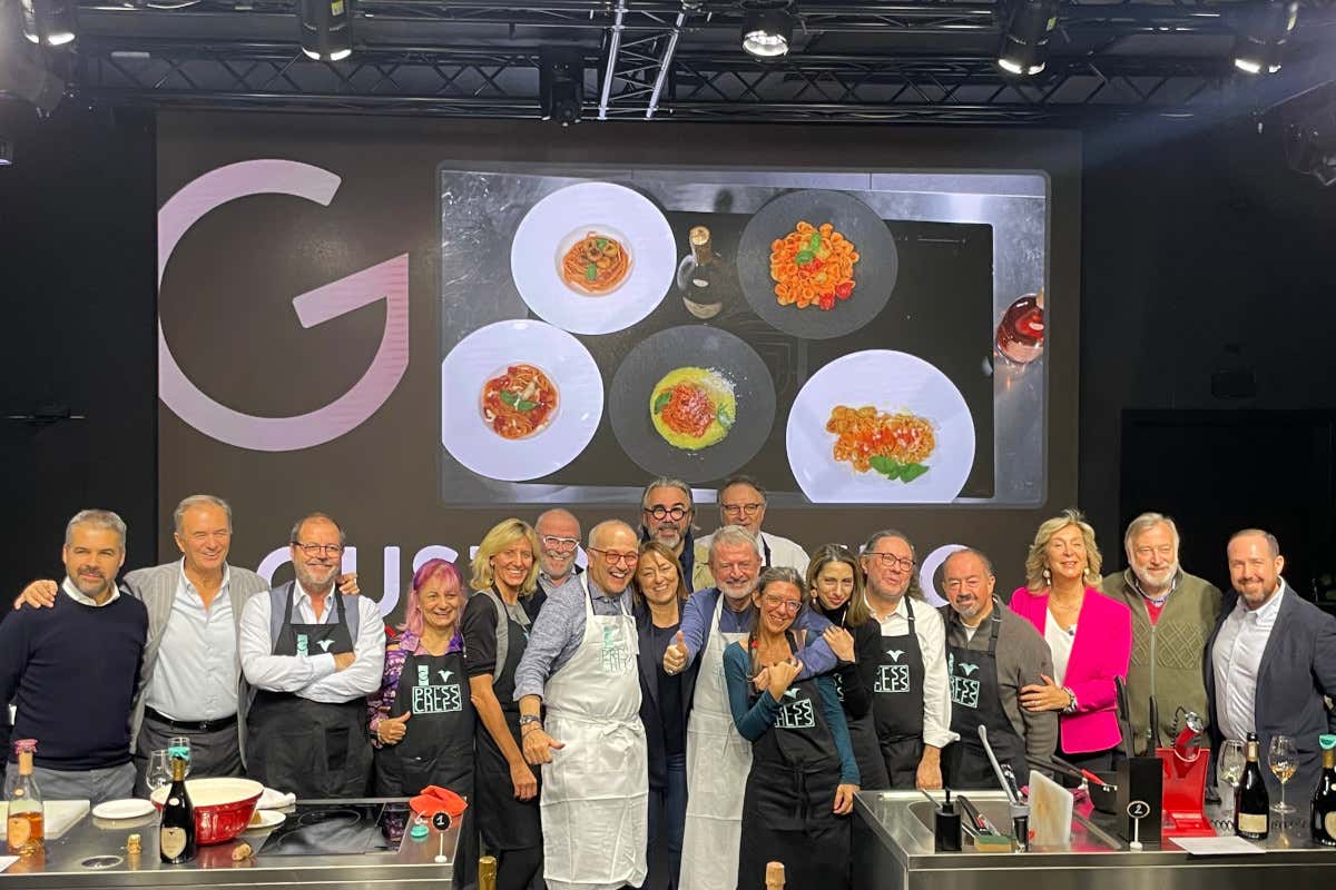 Press-Chefs a Villa Franciacorta, vince la pasta di Italia a Tavola e Scatti di gusto