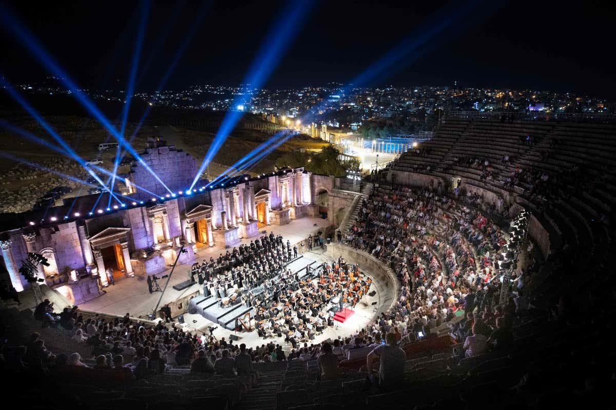 Riccardo Muti al teatro romano di Jerash per l'amicizia tra i popoli