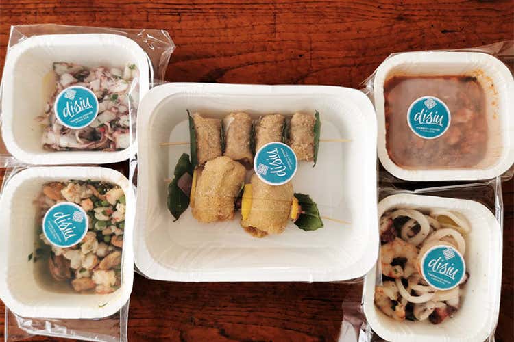 Un'ordinazione - Disìu, ristorazione da banco da cucinare a casa propria