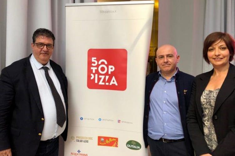 Luciano Pignataro, Albert Sapere e Barbara Guerra (50 Top Pizza Europa La migliore è di Ciro Salvo a Londra)
