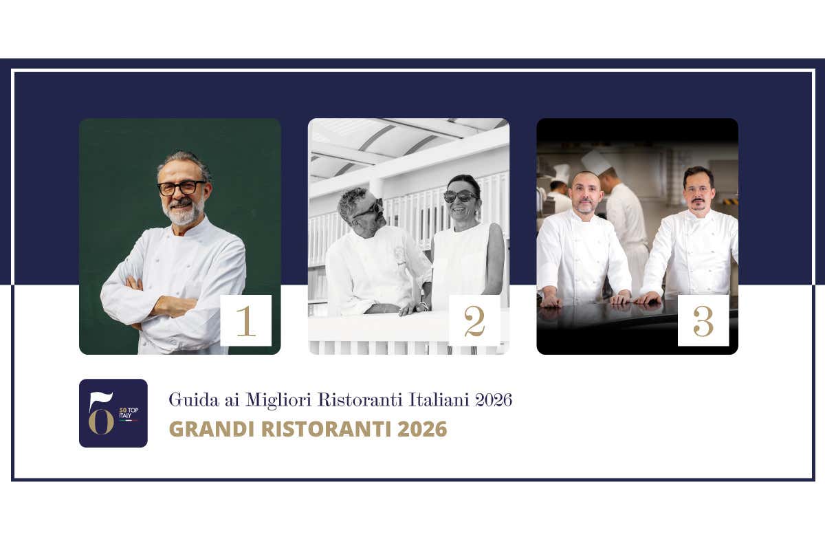 50 Top Italy, Bottura sempre 1°: il podio non cambia, i tristellati esclusi aumentano