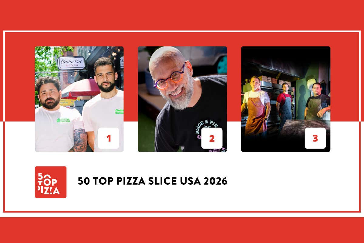 Il podio della 50 Top Pizza Slice Usa 2026