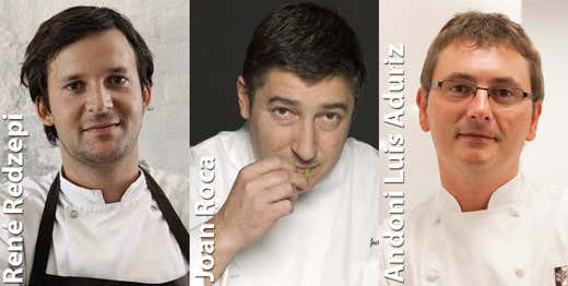 René Redzepi, Joan Roca e Andoni Luis Aduriz