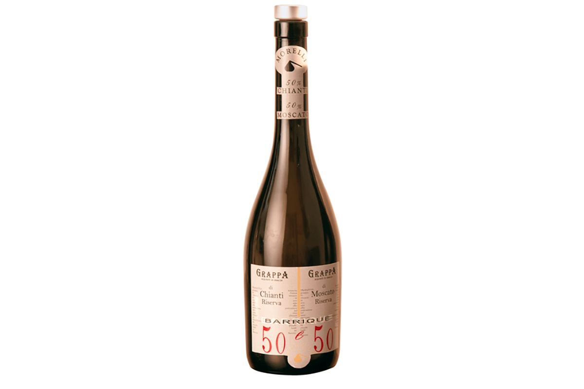 Grappa 50 e 50 Barrique Morelli