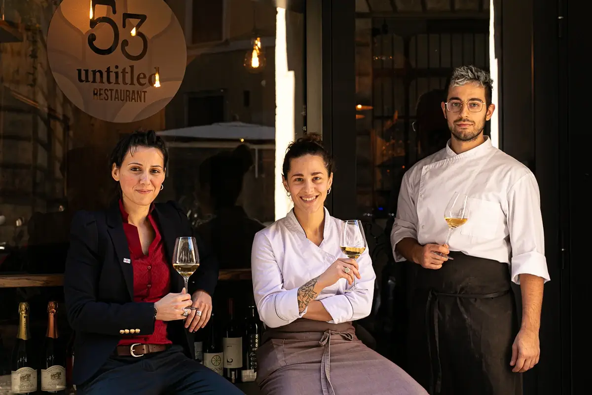 Mariangela Castellana, Cecilia Moro e Andrea Riva. Foto: Alberto Blasetti A Roma un locale &ldquo;senza nome&rdquo; ma ricco di contenuti