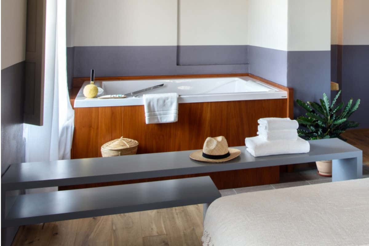 Uno dei 6 appartemanti di Laqua Vineyard Laqua Vineyard la “casa” in Toscana di Antonino Cannavacciuolo