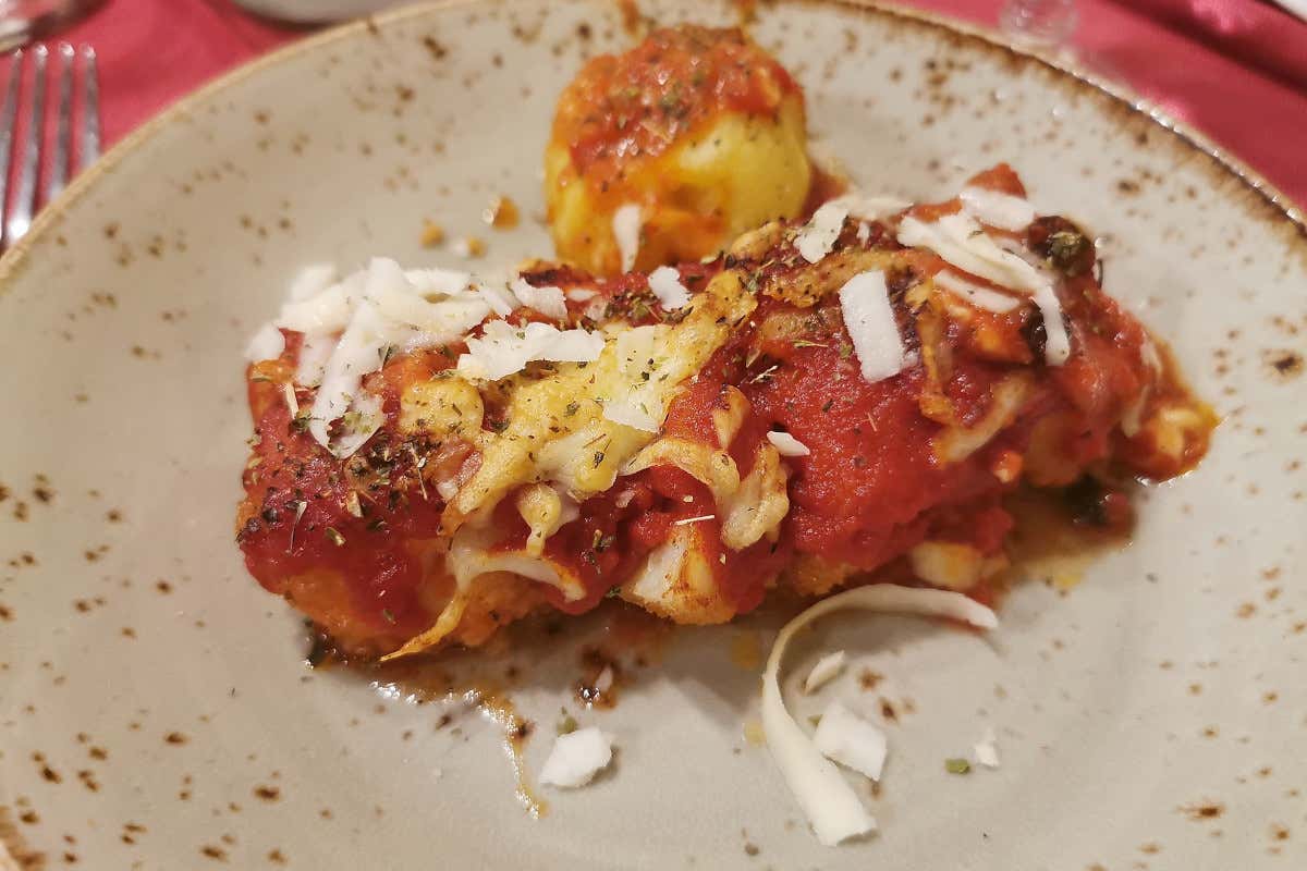 Baccalà a sfincione Trattoria Ai Cascinari ristorante culto per la cucina tradizionale di Palermo