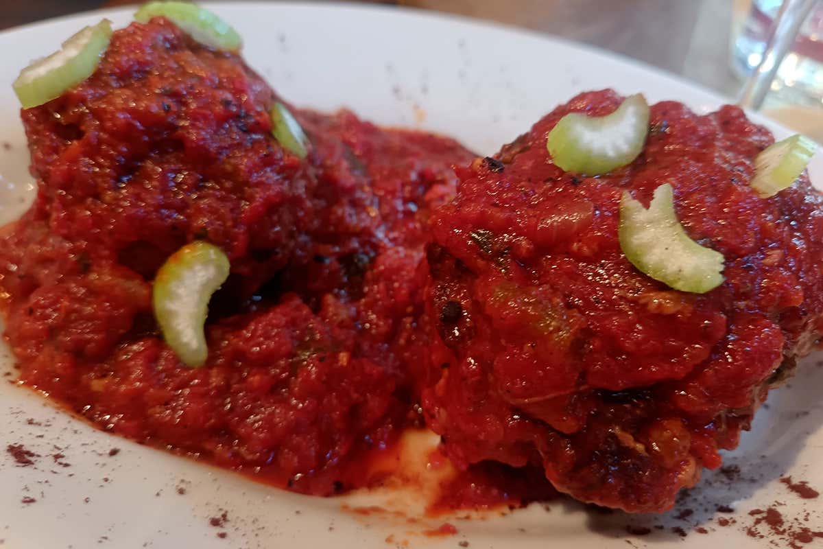 Le ferrtuccine con guanciale pecorino e carciofi