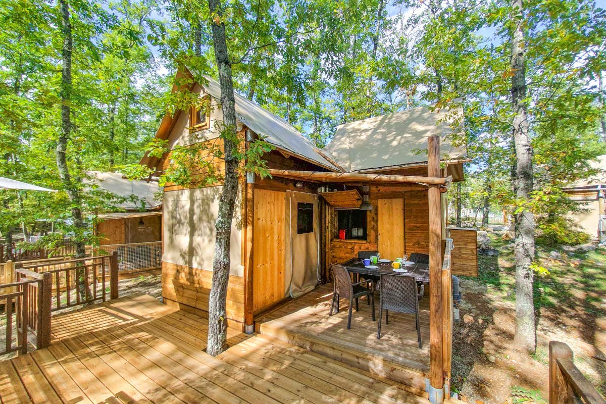 Dalle tende safari allo scuolabus: il campeggio a Orlando in Chianti Glamping Resort