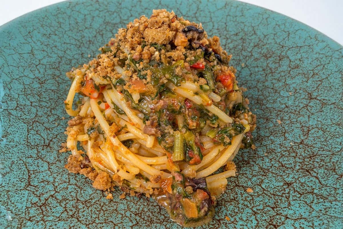 Spaghetti Martelli aglio olio e peperoncino - Osteria Il Pescatore