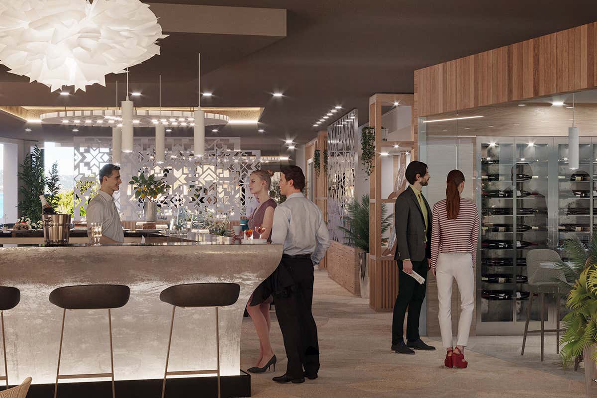 Il bar In estate apre 7Pines Resort Sardinia: lusso rilassato in Costa Smeralda