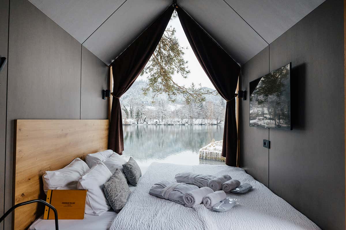 Gli interni di una delle casette del Chocolate Village