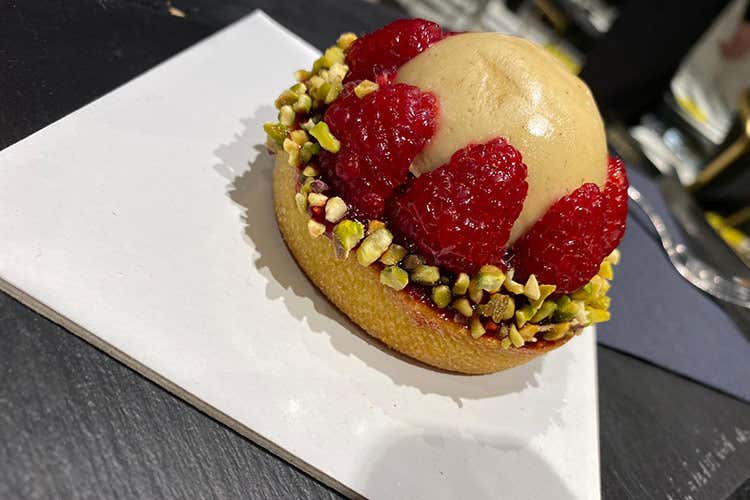 Frangipane al gusto di pistacchio e lampone - A Roma c'è Con.Tro Il bistro... controcorrente