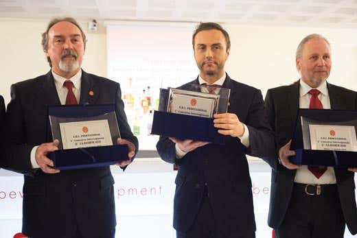 da sinistra: Andrea Usberti, Alex Siliberto e Stojan Krizman