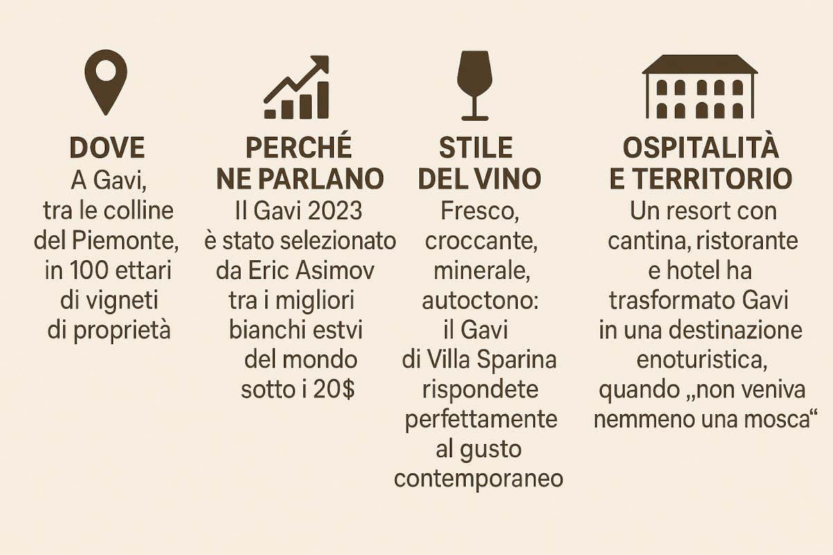 Villa Sparina, il Gavi che fa scuola: così si conquista il New York Times (e il mondo) Villa Sparina, il Gavi che fa scuola: così si conquista il New York Times (e il mondo)