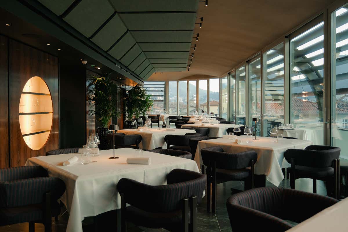 Palazzo San Gottardo Lake Como: la sala ristorante
