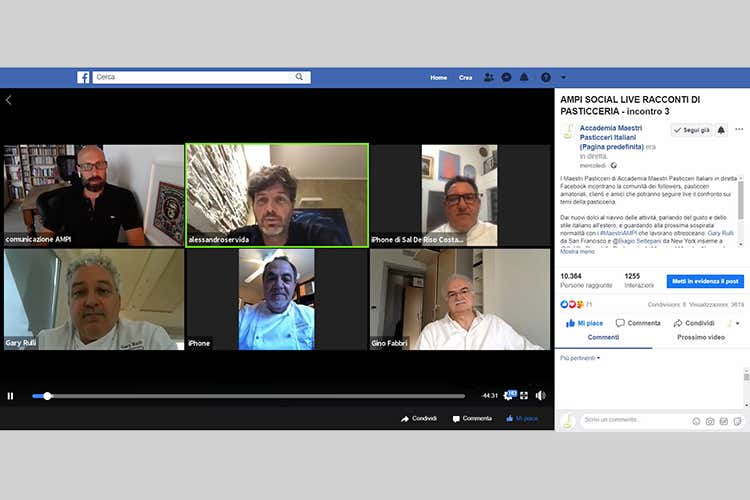Confronto sul gusto e sullo stile italiano all’estero - AMPI Social Live Racconti di pasticceria su Facebook