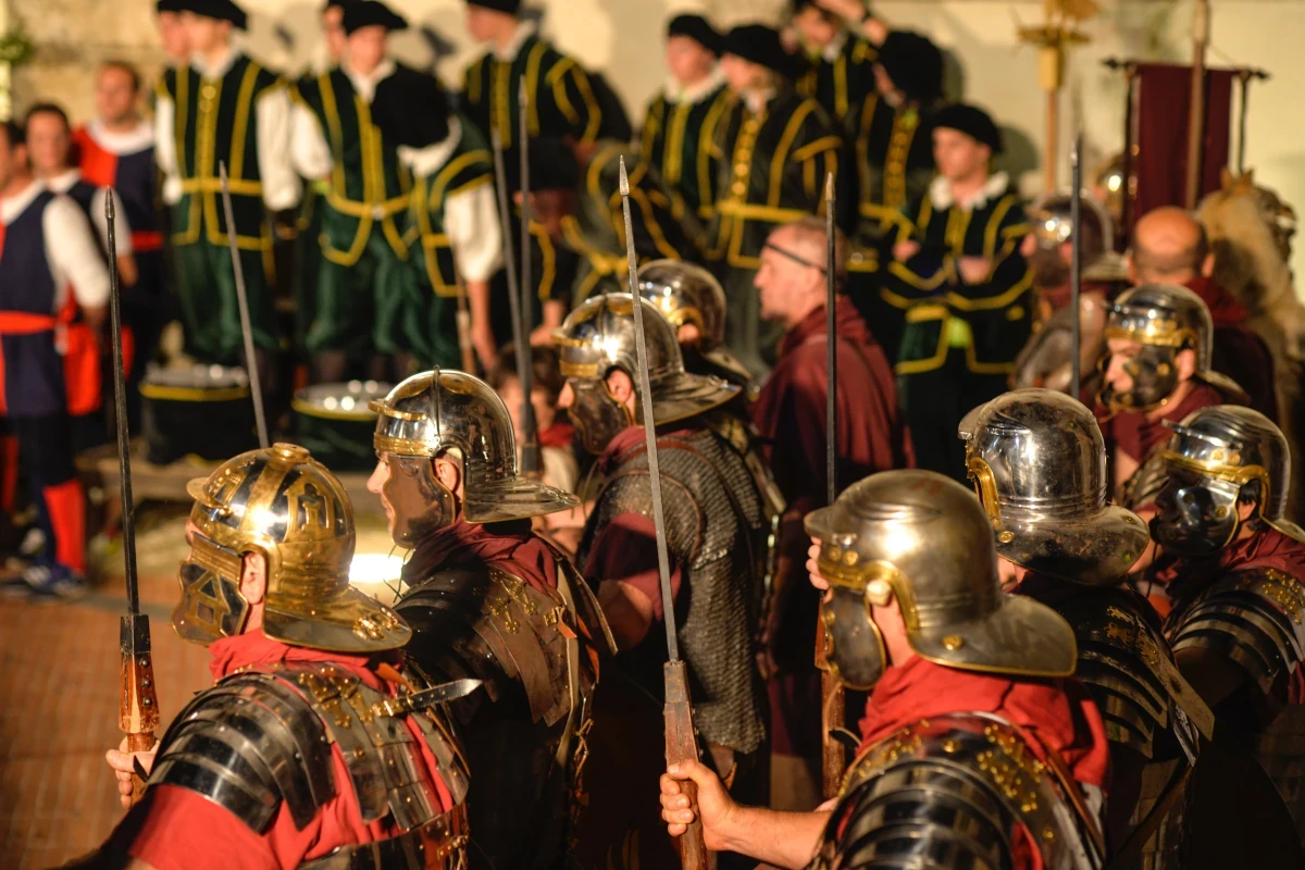 Acquasparta, Festa del Rinascimento - soldati romani In Umbria la torna la Festa del Rinascimento