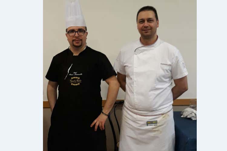 Marco Domenella e Francesco Agostini (Osimo, continua una tradizione di famiglia Da Ada piatti curati con alcune sorprese)