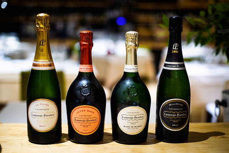 Gli Champagne in degustazione (Al Carroponte accoglie l'autunno con gli Champagne Laurent-Perrier)