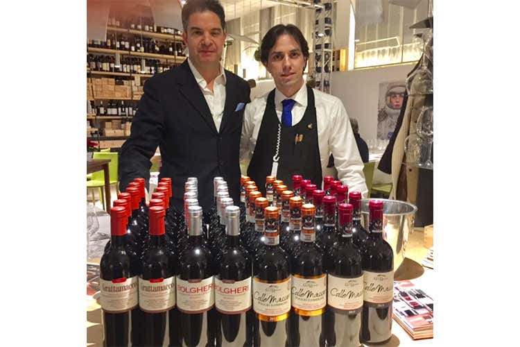 Roberto Messini e Oscar Mazzoleni - Al Carroponte, omaggio in tavola ai vini toscani di Colle Massari